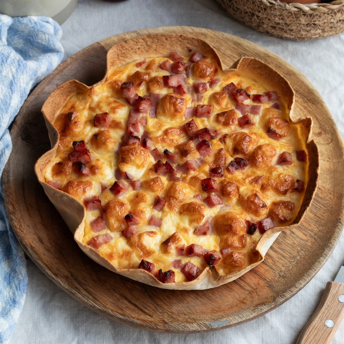 Tarta de jamón y queso en Cecofry
