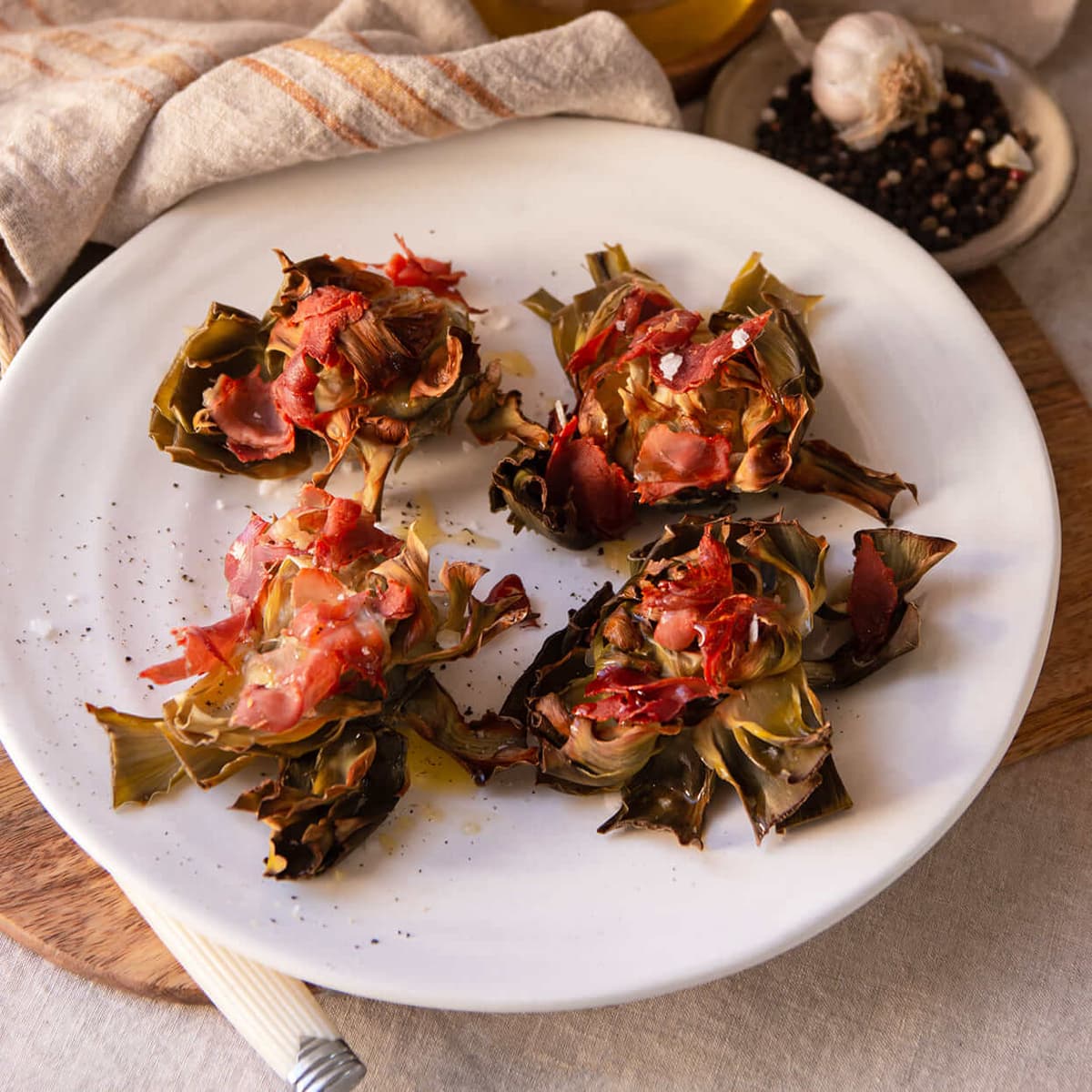 Flores de alcachofa en Ollas GM