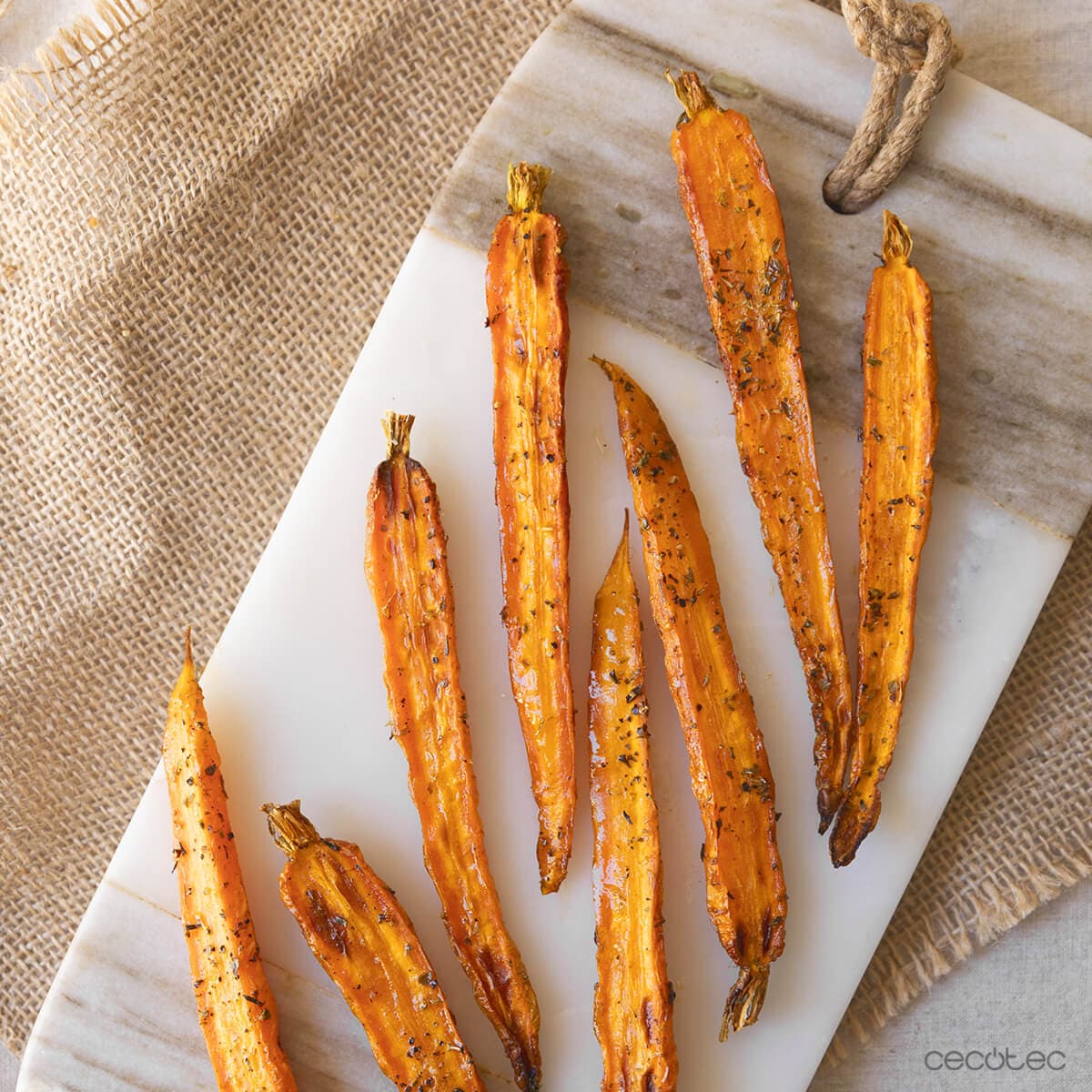 Zanahorias asadas con miel en Cecofry