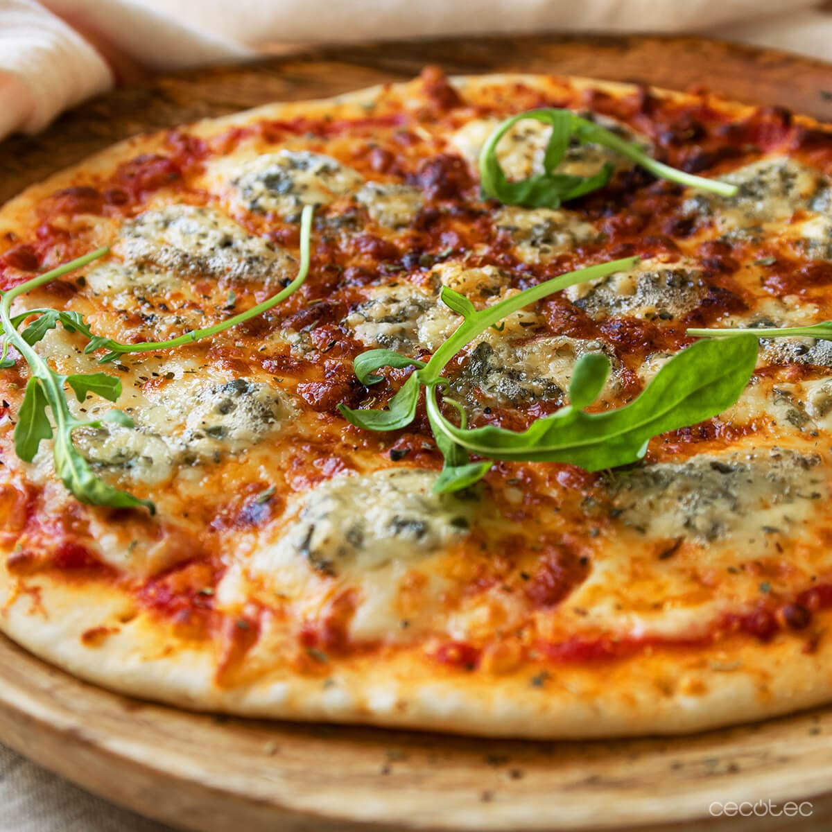 Pizza 4 quesos en Cecofry