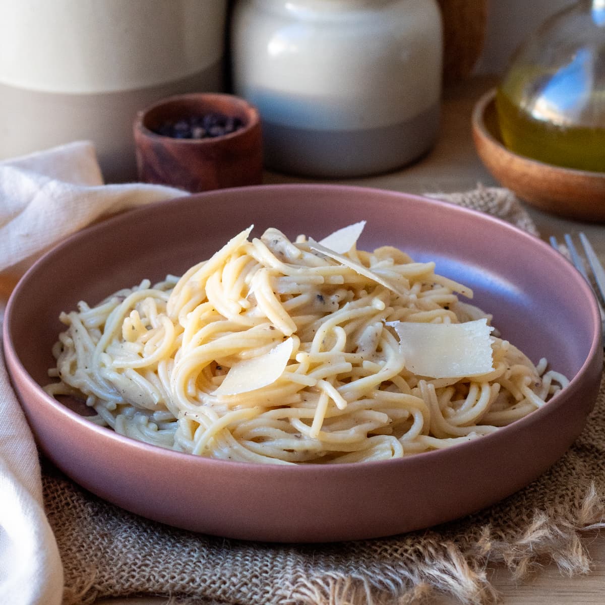 Caccio e pepe en Olla GM