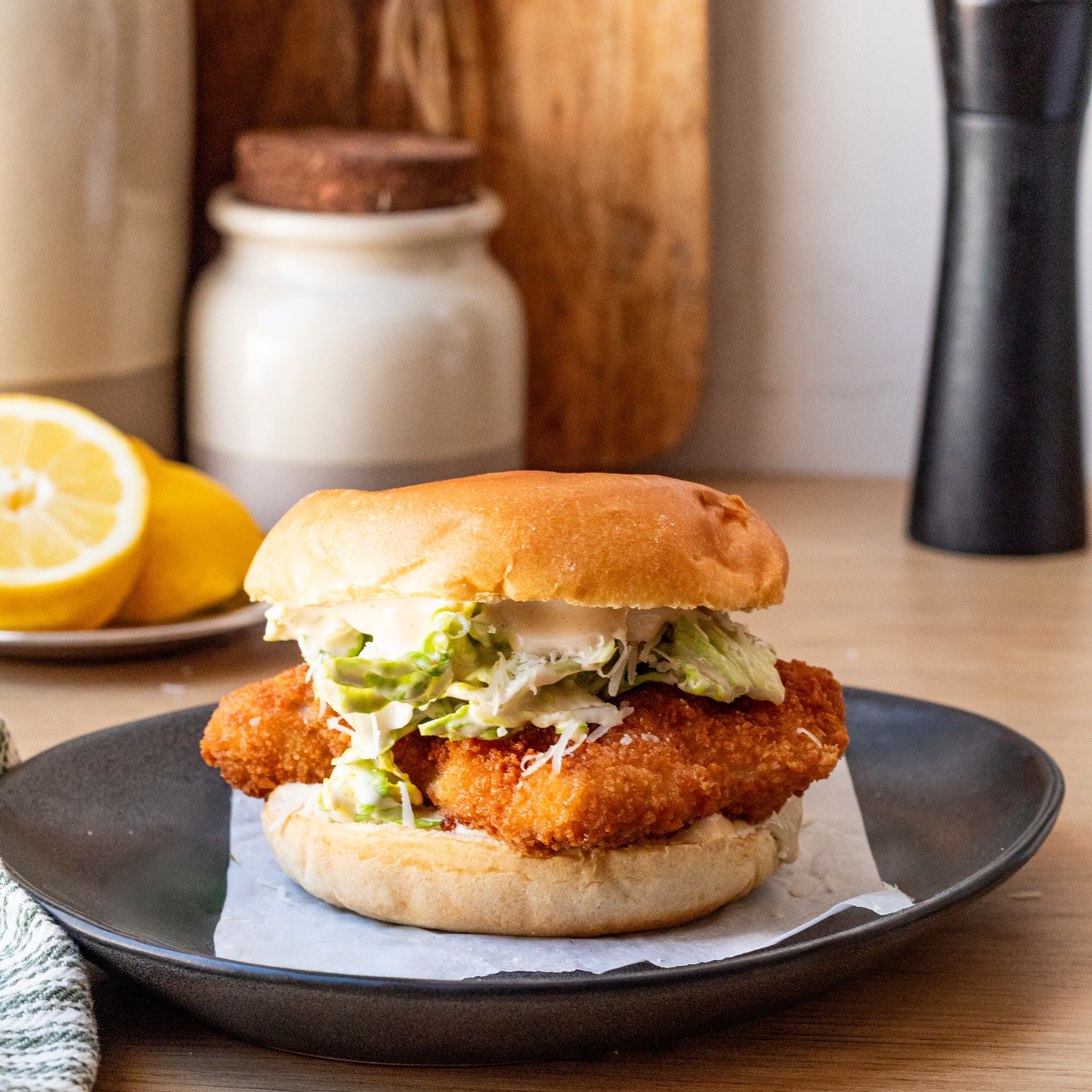 Hamburguesas de pollo Cesar en Olla GM