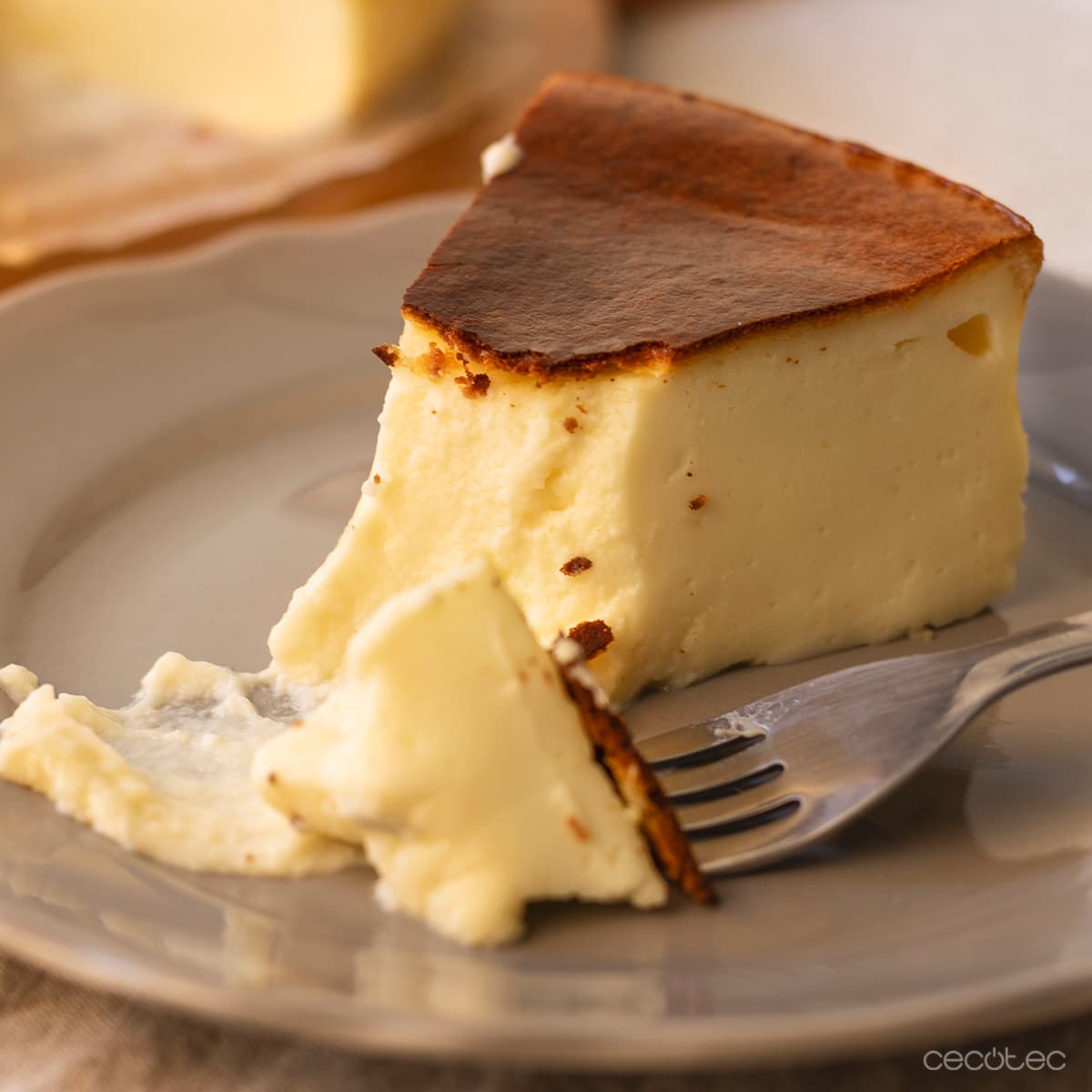 Tarta de queso con chocolate blanco en Cecofry