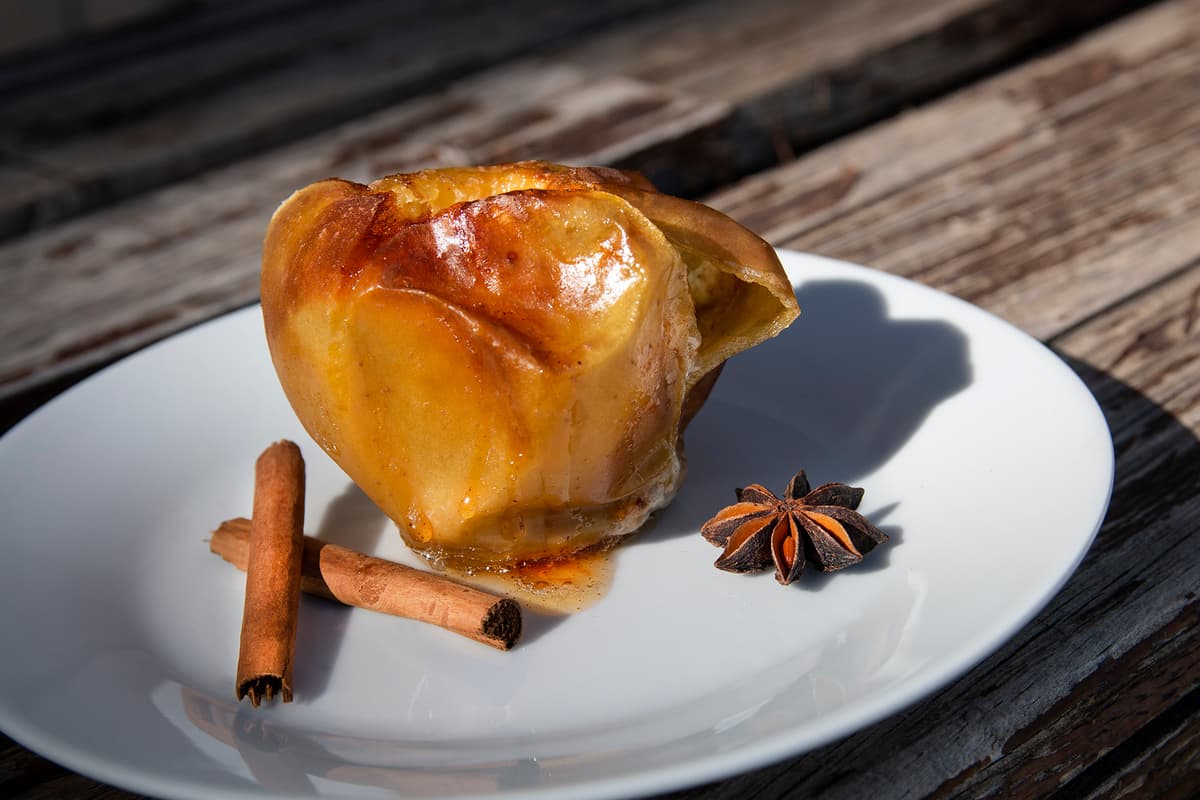 Manzana asada en Cecofry