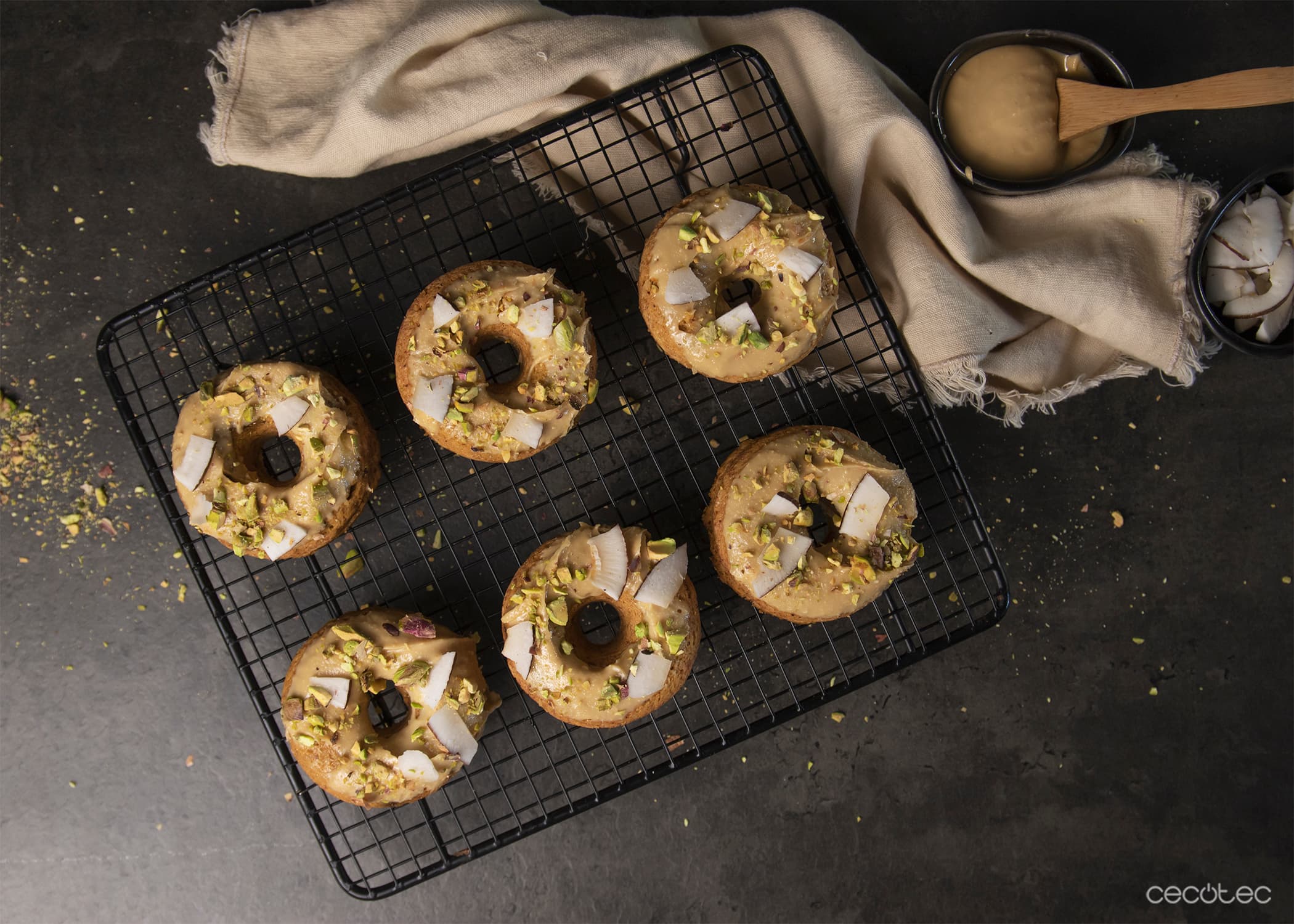 Donuts saludables de boniato