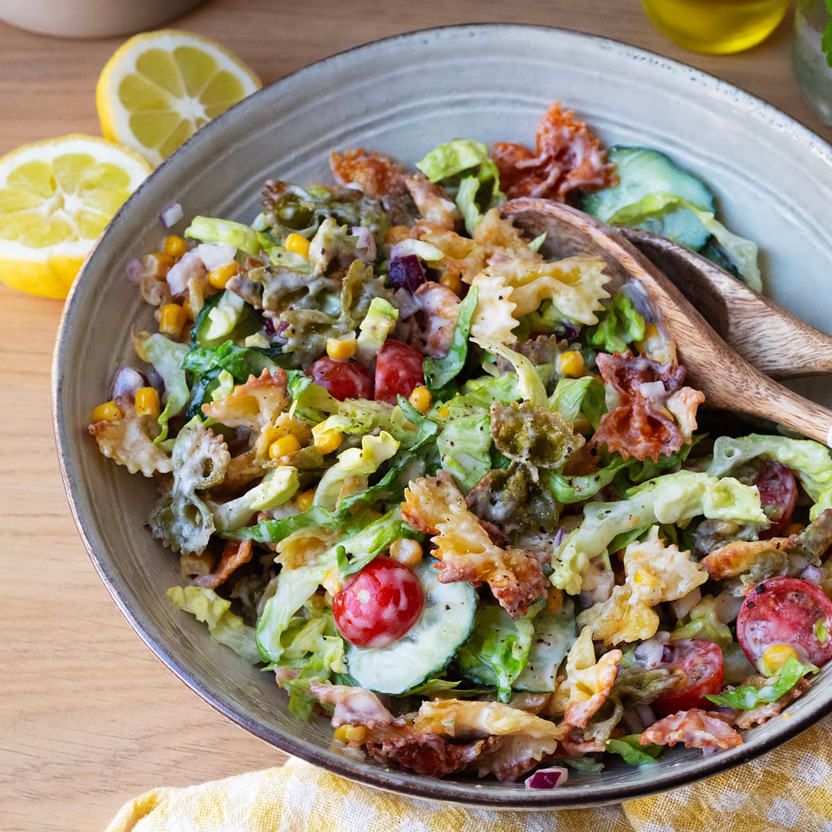 Ensalada de pasta crujiente en Cecofry