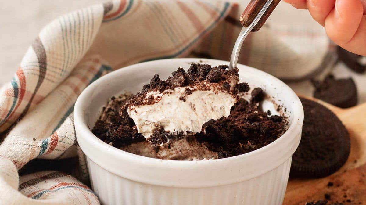 Postre de oreo con 4 ingredientes en Mambo