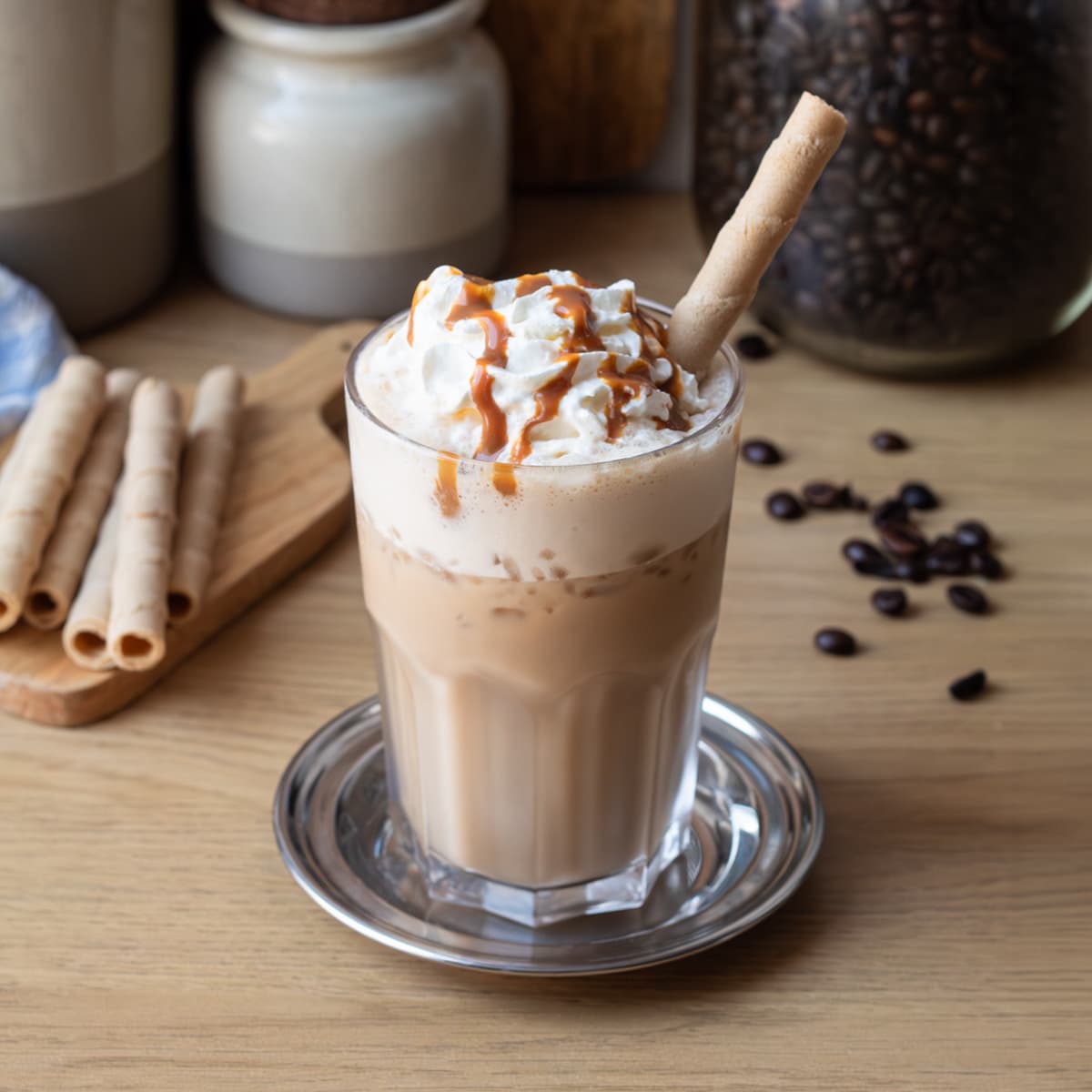 Latte de caramelo helado en Mambo