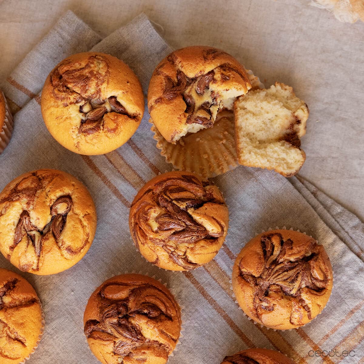 Muffins con Nutella en Mambo