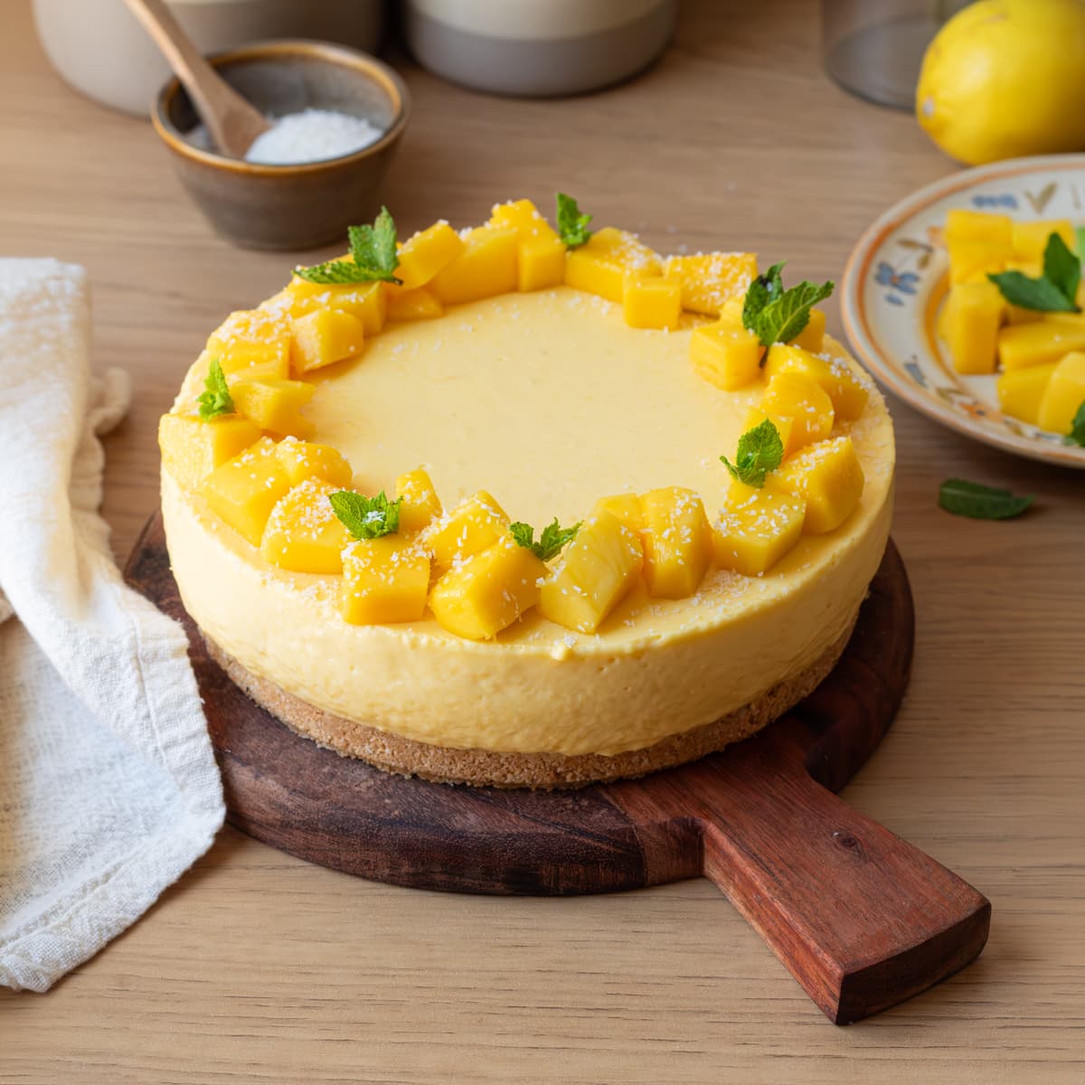 Cheesecake de mango sin horno en Mambo