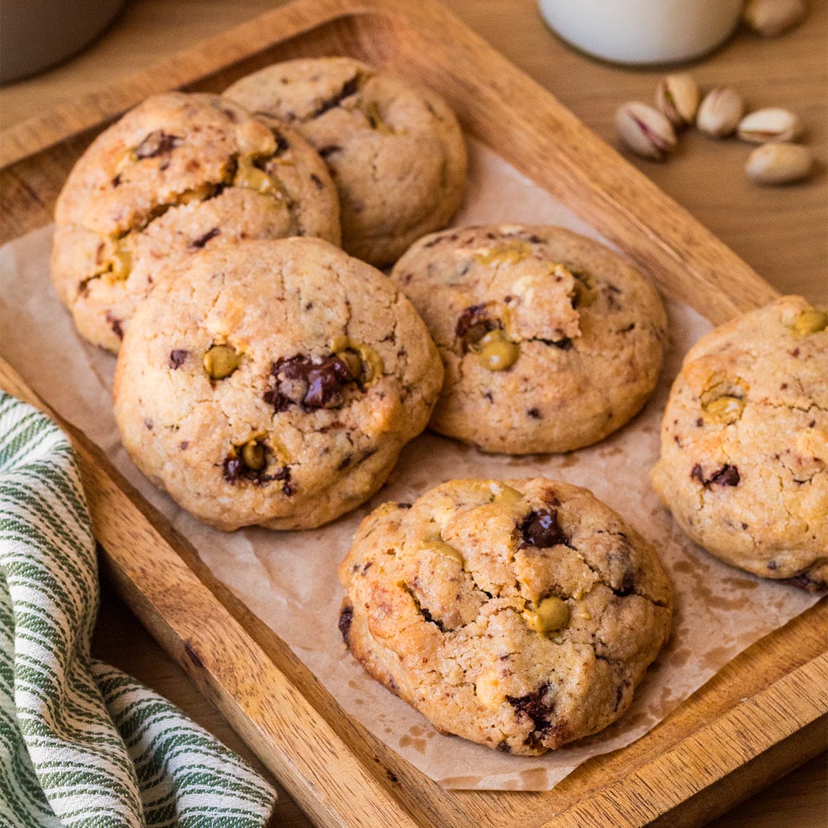 Galletas de pistacho y chocolate en Mambo