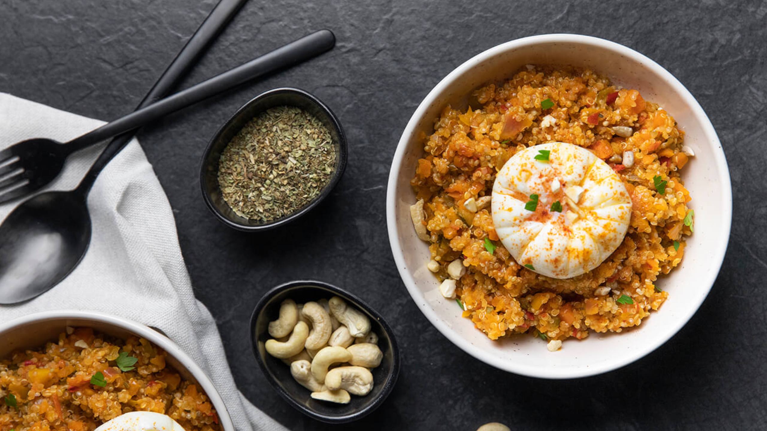 Bowl de quinoa con verduras - Recetas Cecotec Mambo · Cecofry