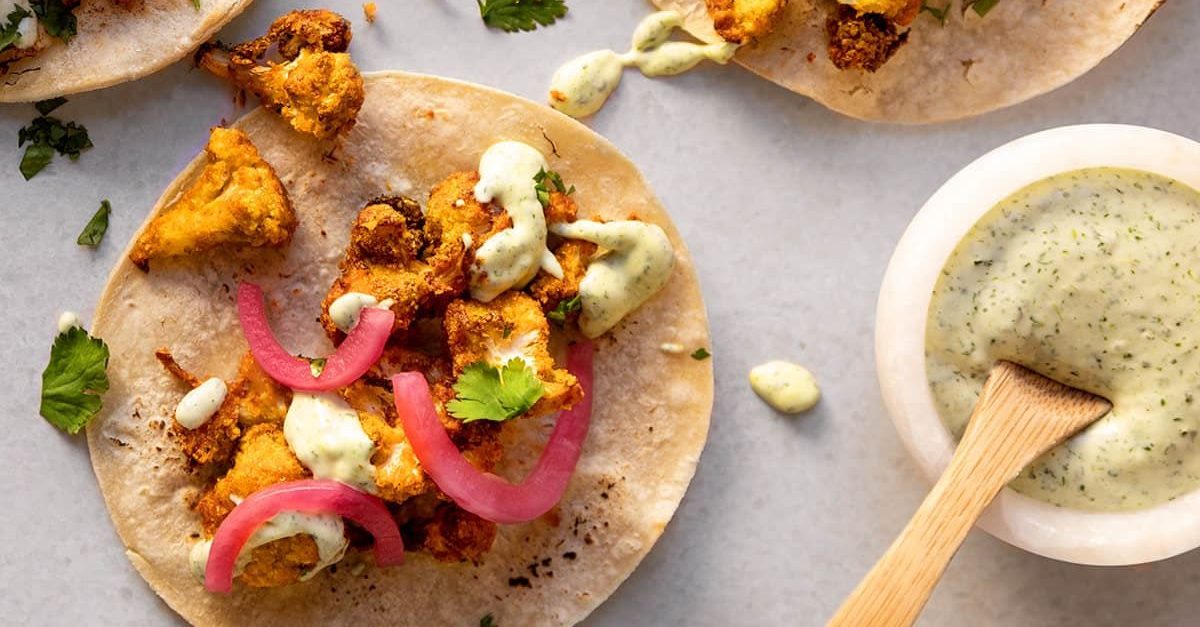 Tacos de coliflor en Cecofry