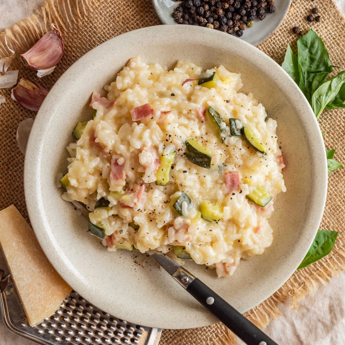 Risotto de calabac n y beicon en Mambo