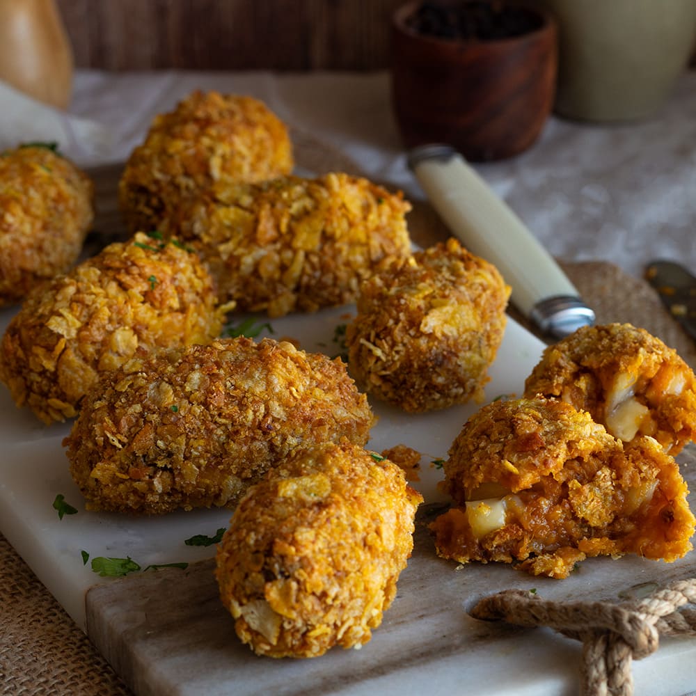 Croquetas de calabaza y queso brie en Cecofry