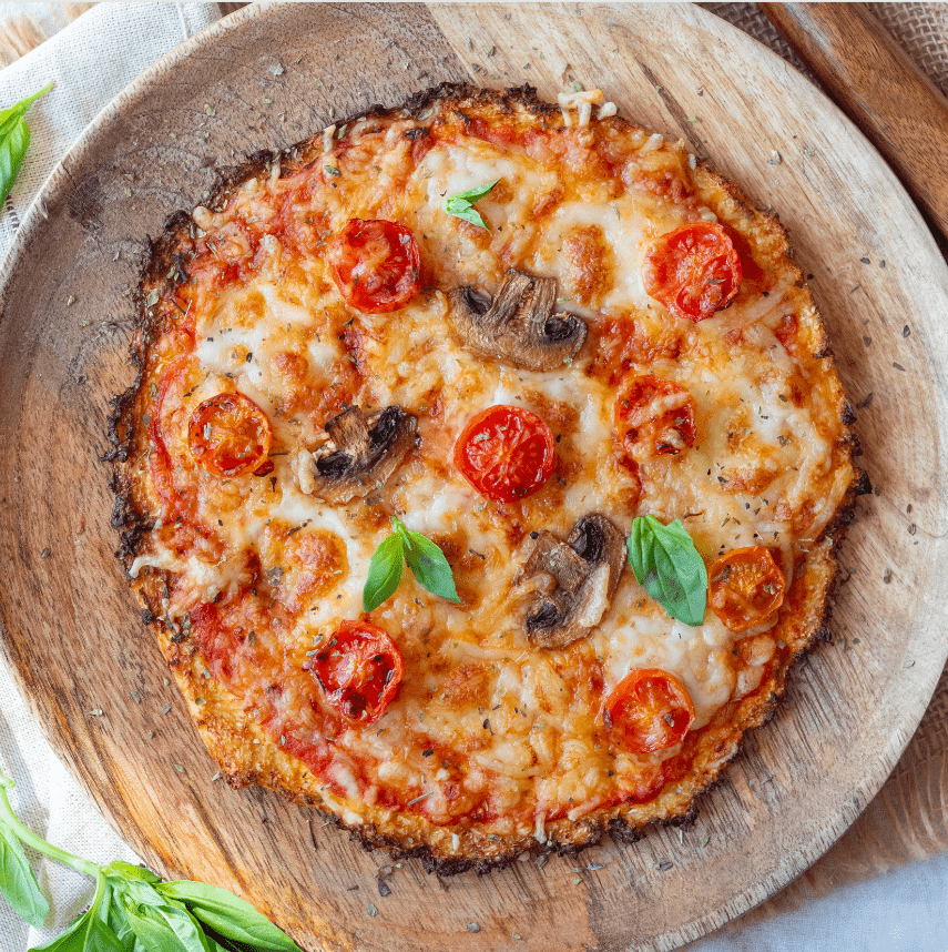 Pizza De Coliflor En Cecofry - Recetas Cecotec Mambo · Cecofry